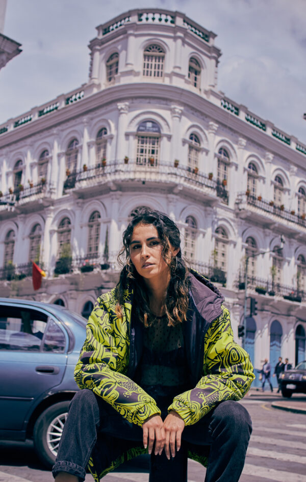 Bombers Oversized Crearte y Rojo - Imagen 3