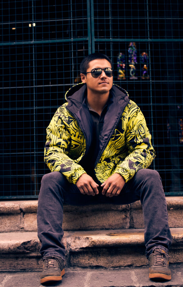 Bombers Oversized Crearte y Rojo