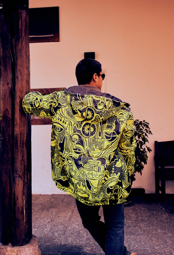 Bombers Oversized Crearte y Rojo - Imagen 4