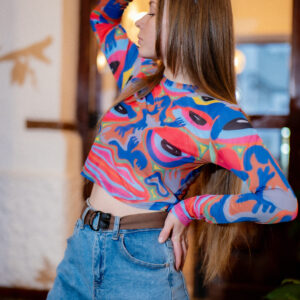 Blusas Crop Portal 1, Monstruo, Lady Colors
