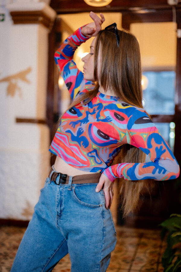 Blusas Crop Portal 1, Monstruo, Lady Colors