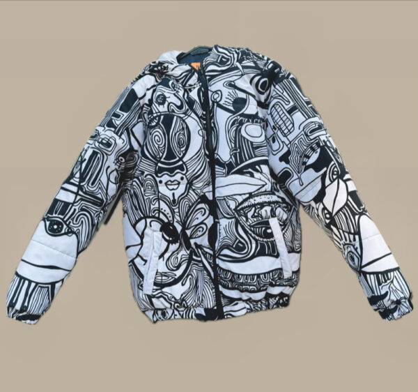 Bombers Oversized Crearte y Rojo - Imagen 6